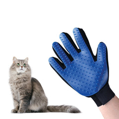 Pet Grooming Gloves Deshedding Brush – 5 Finger Dog & Cat Hair Removal Glove for Shedding, Bathing & Massage – Gentle Fur Remover for Long & Short Hair Pets
