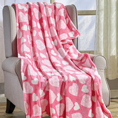 Cozy Vibes: Ultra Soft Plush Throw Blanket – Lightweight 50" x 60" Blanket for Couch, Bed & Travel – Warm, All-Season, Machine Washable