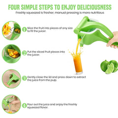 Portable Manual Press Juicer Extractor Squeezer Squash (1-Pack or 2-Pack)