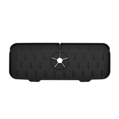 Silicone Kitchen Sink Faucet Splash Guard Guard & Drip Catcher Tray Dish Sponge Holder Kitchen Sink Accessories Protector Home Organization (1-Pack or 2-Pack)