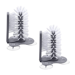 Water Bottle Cleaning Brush with Suction Base Glass Beer Cup, Long Leg Cup, Wine Glass Bar Kitchen Tools (1-Pack or 2-Pack)