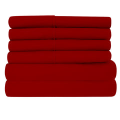 6-Piece: 2200 Series Egyptian Softness Microfiber Sheets – Ultra Soft, Cooling & Deep Pocket