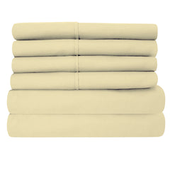 6-Piece: 2200 Series Egyptian Softness Microfiber Sheets – Ultra Soft, Cooling & Deep Pocket
