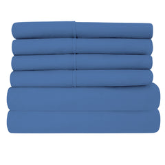 6-Piece: 2200 Series Egyptian Softness Microfiber Sheets – Ultra Soft, Cooling & Deep Pocket