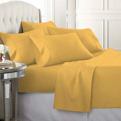 6-Piece: 2200 Series Egyptian Softness Microfiber Sheets – Ultra Soft, Cooling & Deep Pocket