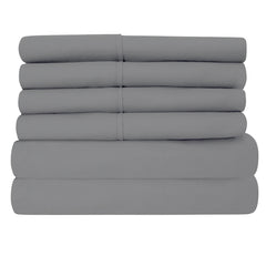 6-Piece: 2200 Series Egyptian Softness Microfiber Sheets – Ultra Soft, Cooling & Deep Pocket