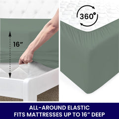 6-Piece: 2200 Series Egyptian Softness Microfiber Sheets – Ultra Soft, Cooling & Deep Pocket