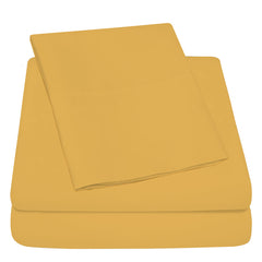3-Piece: 1800 TC Bamboo Blend Twin Sheet Set – Double Brushed, Deep Pocket Fit