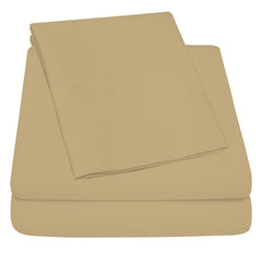 3-Piece: 1800 TC Bamboo Blend Twin Sheet Set – Double Brushed, Deep Pocket Fit