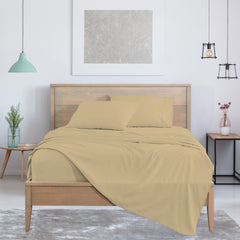 4-Piece: Bamboo Blend Bed Sheets – Soft Vibes, Color + Size Flexibility