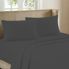 4-Piece: Full Bamboo Sheet Set – Ultra Soft, Breathable & Wrinkle Resistant