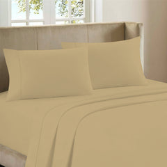 4-Piece: Full Bamboo Sheet Set – Ultra Soft, Breathable & Wrinkle Resistant