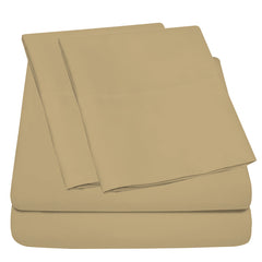 4-Piece: Full Bamboo Sheet Set – Ultra Soft, Breathable & Wrinkle Resistant