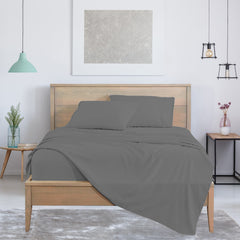 4-Piece: Bamboo Blend Bed Sheets – Soft Vibes, Color + Size Flexibility