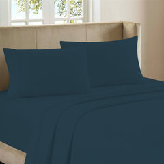 4-Piece: Full Bamboo Sheet Set – Ultra Soft, Breathable & Wrinkle Resistant