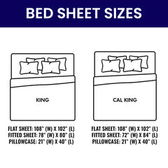 1800 TC King & California King Bamboo Sheets – Double Brushed, Soft, Breathable & Durable