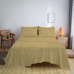 Full Size Bed Sheet Set – 1800 TC Bamboo Blend, Double Brushed, Super Soft & Cooling, Deep Pocket Bedding