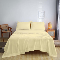 Full Size Bed Sheet Set – 1800 TC Bamboo Blend, Double Brushed, Super Soft & Cooling, Deep Pocket Bedding