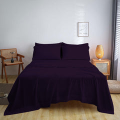 Full Size Bed Sheet Set – 1800 TC Bamboo Blend, Double Brushed, Super Soft & Cooling, Deep Pocket Bedding