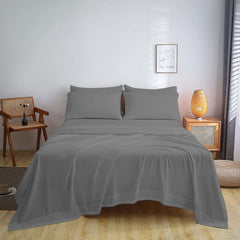 Full Size Bed Sheet Set – 1800 TC Bamboo Blend, Double Brushed, Super Soft & Cooling, Deep Pocket Bedding