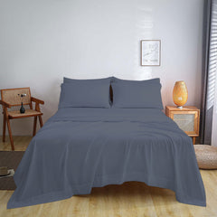 Full Size Bed Sheet Set – 1800 TC Bamboo Blend, Double Brushed, Super Soft & Cooling, Deep Pocket Bedding
