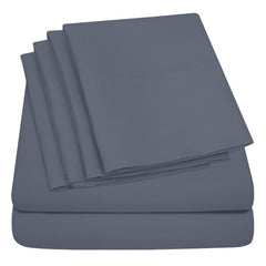 1800 TC Queen Bamboo Blend Sheets – Double Brushed, Light Colors, Cozy & Cool