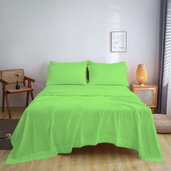 Full Size Bed Sheet Set – 1800 TC Bamboo Blend, Double Brushed, Super Soft & Cooling, Deep Pocket Bedding