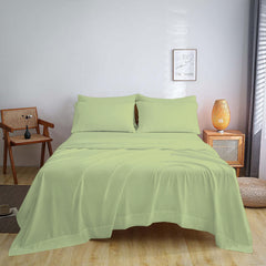 Full Size Bed Sheet Set – 1800 TC Bamboo Blend, Double Brushed, Super Soft & Cooling, Deep Pocket Bedding