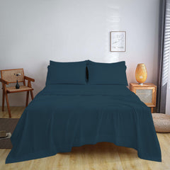 Full Size Bed Sheet Set – 1800 TC Bamboo Blend, Double Brushed, Super Soft & Cooling, Deep Pocket Bedding