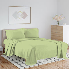 1800 TC Double Brushed Bamboo Blend Queen Bed Sheets – Dark Colors, Soft & Durable, Luxury Eco-Friendly Bedding Set