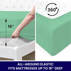 Ultra Soft Bamboo Blend Sheets 2200 TC – Deep Pocket Fit, Cool & Cozy All Year