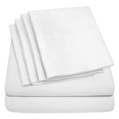 Full Size Bed Sheet Set – 1800 TC Bamboo Blend, Double Brushed, Super Soft & Cooling, Deep Pocket Bedding