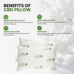 2-Pack: Ultimate Memory Foam Pillows in Bamboo, CBD, Copper, or Lavender – Cooling, Hypoallergenic, Neck Support – For Back, Side, and Stomach Sleepers – Queen & King
