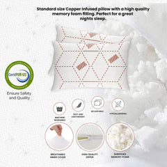 2-Pack: Ultimate Memory Foam Pillows in Bamboo, CBD, Copper, or Lavender – Cooling, Hypoallergenic, Neck Support – For Back, Side, and Stomach Sleepers – Queen & King