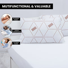 2-Pack: Ultimate Memory Foam Pillows in Bamboo, CBD, Copper, or Lavender – Cooling, Hypoallergenic, Neck Support – For Back, Side, and Stomach Sleepers – Queen & King