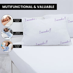 2-Pack: Ultimate Memory Foam Pillows in Bamboo, CBD, Copper, or Lavender – Cooling, Hypoallergenic, Neck Support – For Back, Side, and Stomach Sleepers – Queen & King