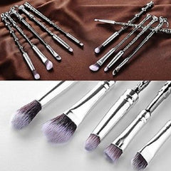 Wizard-Inspired Makeup Brush Set, Wand Style Cosmetic Brushes with Soft Bristles, Aesthetic Face & Eye Makeup Brushes, Fantasy-Inspired Gift Set for Makeup Lovers