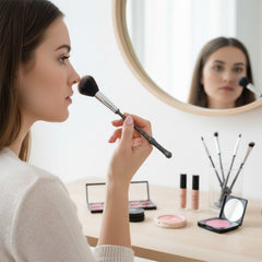 Wizard-Inspired Makeup Brush Set, Wand Style Cosmetic Brushes with Soft Bristles, Aesthetic Face & Eye Makeup Brushes, Fantasy-Inspired Gift Set for Makeup Lovers