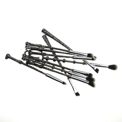 Wizard-Inspired Makeup Brush Set, Wand Style Cosmetic Brushes with Soft Bristles, Aesthetic Face & Eye Makeup Brushes, Fantasy-Inspired Gift Set for Makeup Lovers