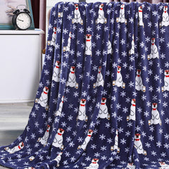 Holiday & Christmas Micro Plush Throw Blanket – Ultra Soft 50" x 60" Cozy Blanket for Couch, Bed & Movie Nights – Lightweight, Warm, Machine Washable Gift Essential