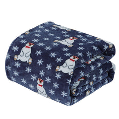 Holiday & Christmas Micro Plush Throw Blanket – Ultra Soft 50" x 60" Cozy Blanket for Couch, Bed & Movie Nights – Lightweight, Warm, Machine Washable Gift Essential