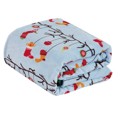 Holiday & Christmas Micro Plush Throw Blanket – Ultra Soft 50" x 60" Cozy Blanket for Couch, Bed & Movie Nights – Lightweight, Warm, Machine Washable Gift Essential
