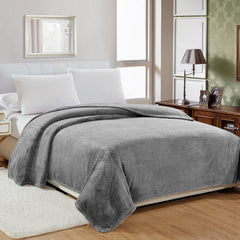 Micro Plush Popcorn Blanket Twin Size – Soft 100% Polyester Lightweight Bed Blanket with Textured Popcorn Design, Cozy All-Season Blanket for Bed, Couch & Guest Room, 66 x 86 Inches, Gray, Navy or Taupe