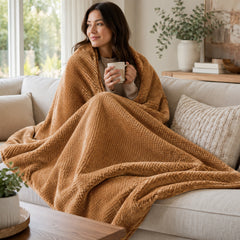 Micro Plush Popcorn Blanket Twin Size – Soft 100% Polyester Lightweight Bed Blanket with Textured Popcorn Design, Cozy All-Season Blanket for Bed, Couch & Guest Room, 66 x 86 Inches, Gray, Navy or Taupe