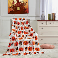 Ultra Soft Halloween Throw Blanket – 50" x 60" Cozy Micro Plush Blanket for Bed, Couch & Dorm – Lightweight, All-Season Comfort, Machine Washable