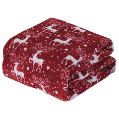 Holiday & Christmas Micro Plush Throw Blanket – Ultra Soft 50" x 60" Cozy Blanket for Couch, Bed & Movie Nights – Lightweight, Warm, Machine Washable Gift Essential