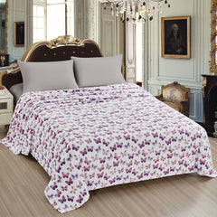 VibeCheck Ultra-Soft Aesthetic Bed Blanket – Lightweight Cozy Throw for All Seasons – Queen & King Size – Cute Printed Styles for Bedroom Glow-Up