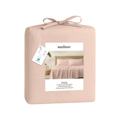 Lightweight Microfiber Bed Sheet Set – 6-Piece Ultra-Soft Wrinkle-Free Sheets with Deep Pockets & Pillowcases – Full, Queen, King & California King