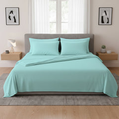 Lightweight Microfiber Bed Sheet Set – 6-Piece Ultra-Soft Wrinkle-Free Sheets with Deep Pockets & Pillowcases – Full, Queen, King & California King