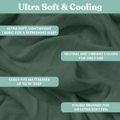 Lightweight Microfiber Bed Sheet Set – 6-Piece Ultra-Soft Wrinkle-Free Sheets with Deep Pockets & Pillowcases – Full, Queen, King & California King
